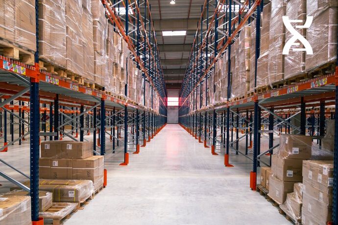 New warehouse being filled New warehouse being filled