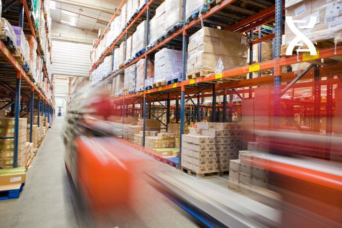 A warehouse where every square meter is optimized A warehouse where every square meter is optimized