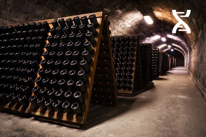 Ageing wines are stored in cellars to ensure perfect humidity and light conditions. Ageing wines are stored in cellars to ensure perfect humidity and light conditions.